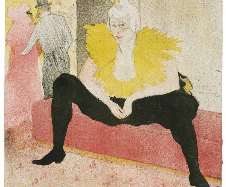 Henri Toulouse Lautrec art featuring a seated performer, available at Chelsea Art Group - New York City top trusted art advisers in conceptual, drawing, painting, photography and sculpture.