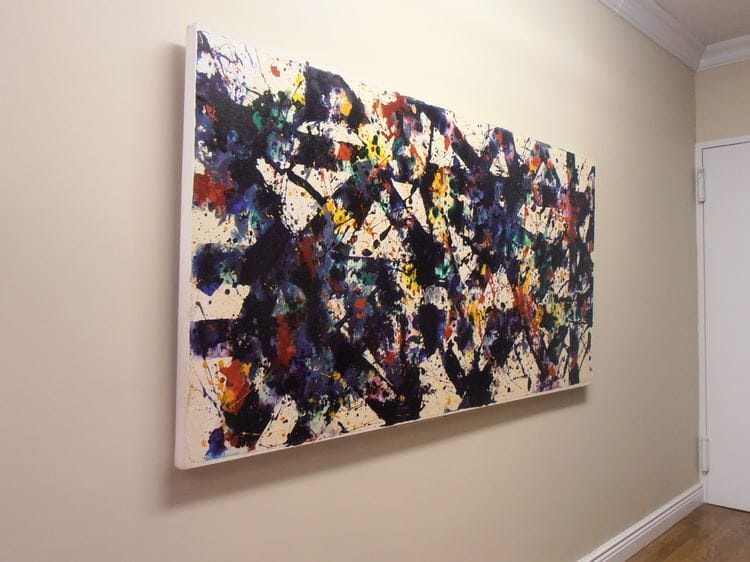 Sam Francis was an American artist known for his exuberantly colorful, large-scale abstract paintings. His practice incorporated elements from Abstract Expressionism, Color Field painting, Impressionism, and Eastern philosophy to create a unique style of painterly abstraction.