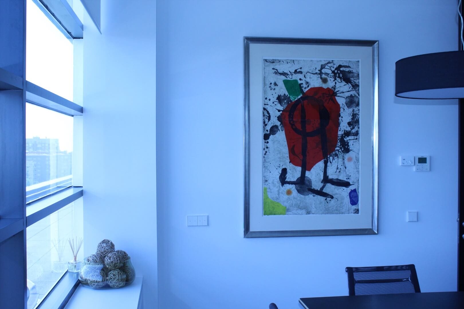 Abstract painting in modern office setting, available at Chelsea Art Group - New York City top trusted art advisers in conceptual, drawing, painting, photography and sculpture.