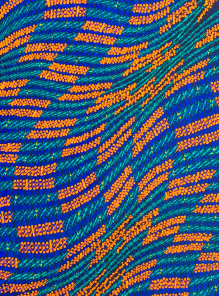 Vibrant abstract painting with dynamic patterns, only available at Chelsea Art Group - New York City top trusted art advisers in conceptual art.