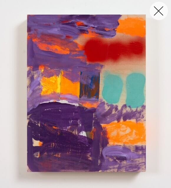 Colorful abstract painting titled "Poet like Acrobat" by Hannah Beerman, only available at Chelsea Art Group - New York City top trusted art advisers in conceptual, drawing, painting, photography and sculpture.