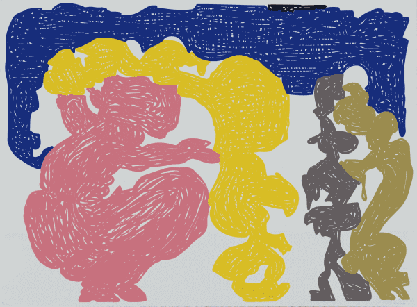 Colorful abstract painting by Monique Prieto, Untitled 2007, available at Chelsea Art Group - New York City top trusted art advisers in conceptual art.